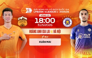 Watch live football link: Hoang Anh Gia Lai vs Hanoi FC at 6:00 PM today, V-League Round 25