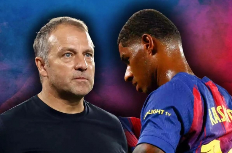 Hansi Flick makes a 'historic' decision involving Rashford