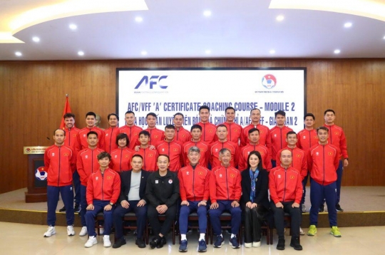 Closing ceremony of the AFC/VFF Level A Football Coach Course Phase 2