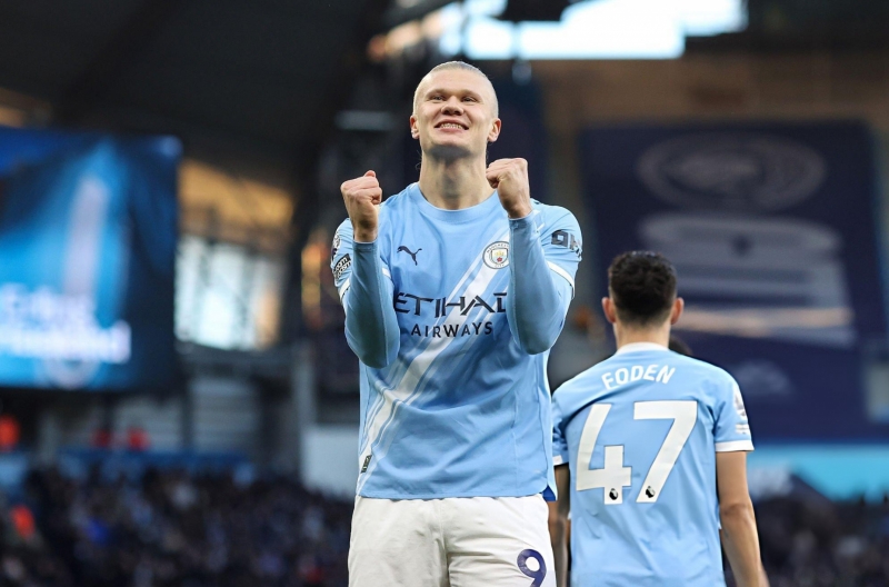 Haaland shines as Man City takes the top spot in the Premier League