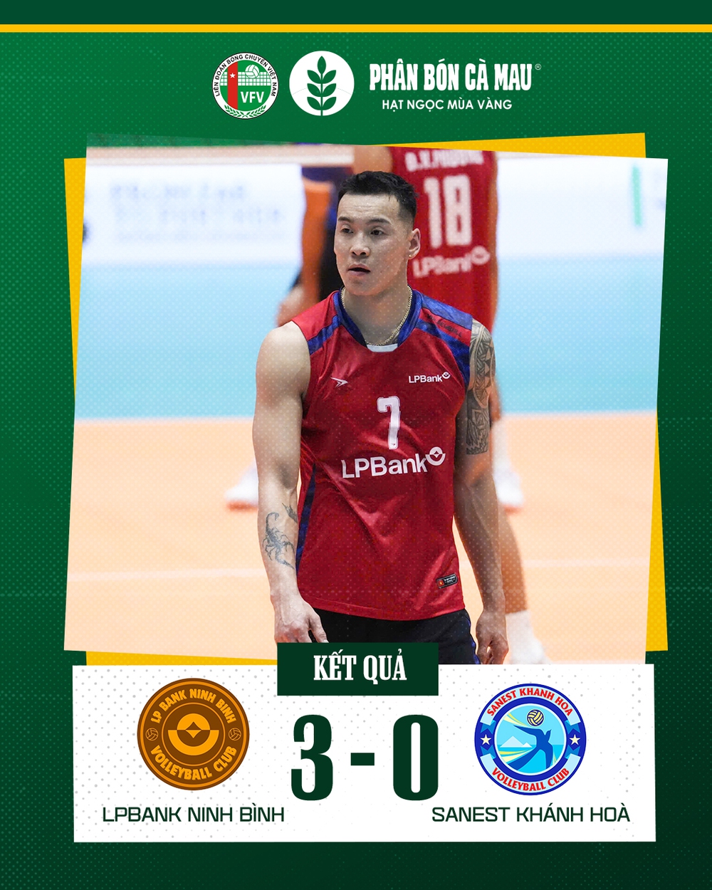 LPBank Ninh Bình vững vàng top 4 giải bóng chuyền VĐQG sau khi thắng dễ Sanest Khánh Hòa,  - Ảnh 1.