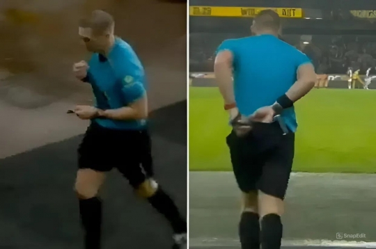 Premier League referee unexpectedly runs down the tunnel after being mocked by fans