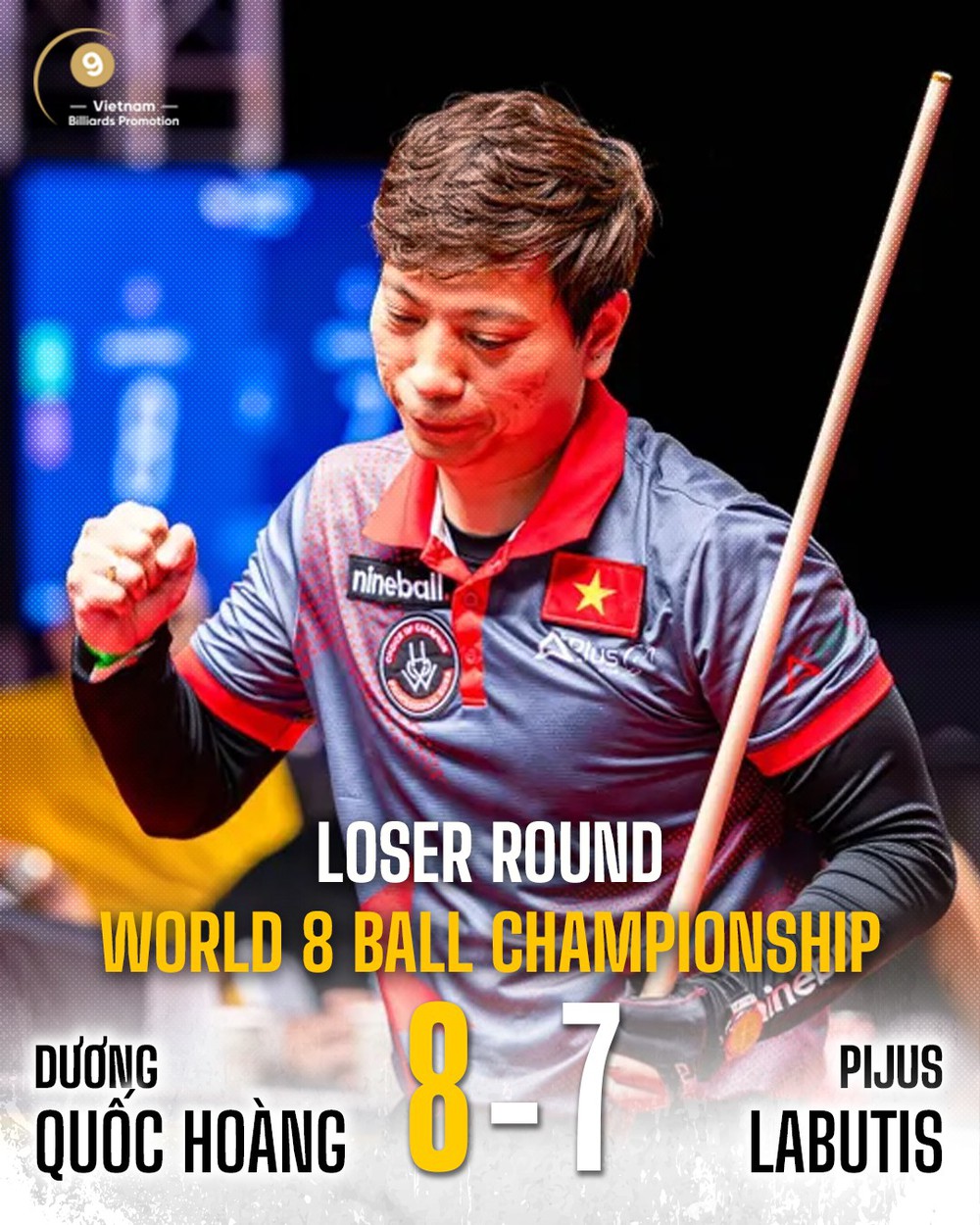 Dương Quốc Hoàng ngược dòng giành chiến thắng trước cơ thủ châu Âu - Ảnh 1.