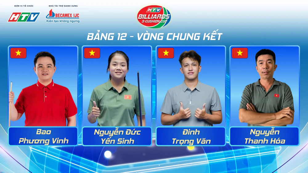 Quyết Chiến, Phương Vinh, Hồng Thái thẳng tiến vòng knock-out giải billiards quốc tế - Ảnh 2.