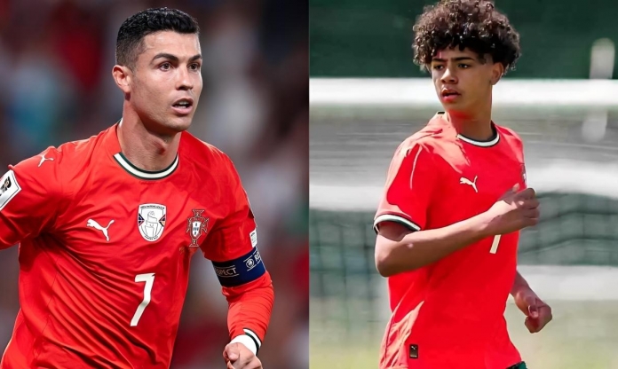 Con trai Ronaldo tạo cơn sốt tại U16 Bồ Đào Nha