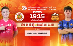 Live football streaming link for Công An Hà Nội vs Hoàng Anh Gia Lai at 19:15 today, V-League round 14