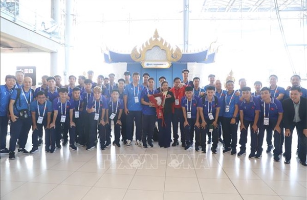U22 Vietnam arrives in Bangkok, ready for the opening match against Laos