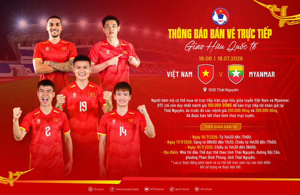 Tin nóng bóng đá Việt hôm nay 15/7: Trọng tài Thái Lan bắt chính trận giao hữu giữa tuyển Việt Nam và Myanmar - Ảnh 3. Tin nóng bóng đá Việt hôm nay 15/7: Trọng tài Thái Lan bắt chính trận giao hữu giữa tuyển Việt Nam và Myanmar - Ảnh 3.