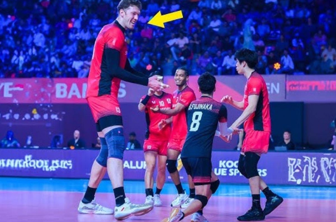 The towering volleyball player standing 2.18 meters tall bids farewell to professional volleyball.