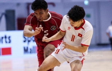 Live futsal match Vietnam vs Indonesia, 7:00 PM today, February 3rd