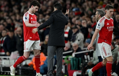 Arsenal defeats Chelsea, Mikel Arteta concerned about Declan Rice