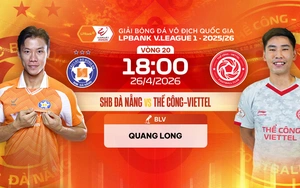 Live football streaming link for SHB Da Nang vs The Cong Viettel at 18:00 today, V-League Round 20