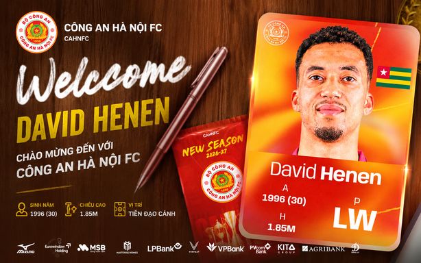 CAHN FC strengthens their squad with forward David Henen