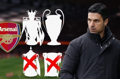 Arsenal suffers a devastating blow after being eliminated in the quarter-finals.