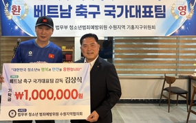 Coach Kim Sang Sik engaged in special work on the day the Vietnamese national team defeated Yongin FC.