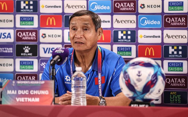 Coach Mai Duc Chung predicts the match against Chinese Taipei will be very difficult.