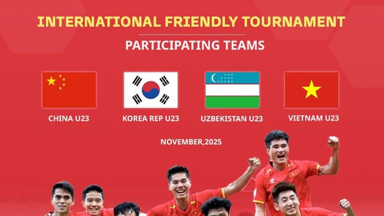 U23 Vietnam finalizes opponents for the four-nation tournament in China