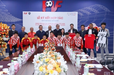 Vietnam's leading youth training center partners with Brazil's club