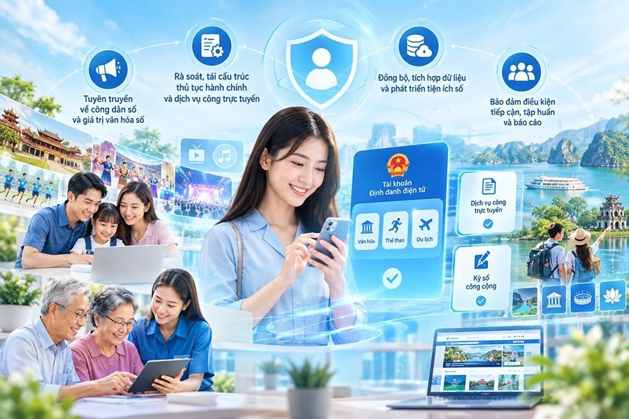 Nghị quyết số 57-NQ/TW: Công dân số tạo sức bật trong lĩnh vực Văn hoá, Thể thao và Du lịch - Ảnh 1. Nghị quyết số 57-NQ/TW: Công dân số tạo sức bật trong lĩnh vực Văn hoá, Thể thao và Du lịch - Ảnh 1.