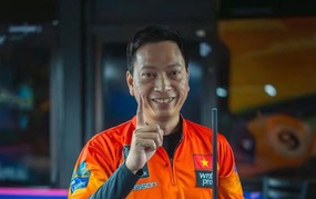 Vietnamese cueist spectacularly leads the rankings, with a clear path to the semifinals of the tournament in the United States