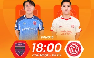 Live football streaming link for Becamex TP.HCM vs The Cong Viettel at 18:00 today, V-League round 15