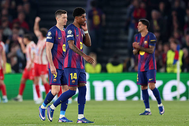 Barca thua Atletico Madrid 0-2 ở tứ kết lượt đi Champions League