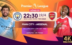 Live football streaming link for Man City vs Arsenal at 22:30 tonight, Premier League Round 33