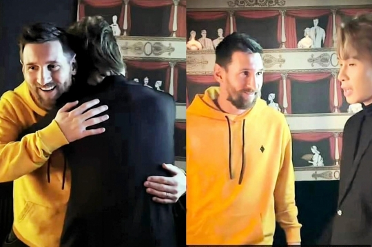 After J97, Messi appears extremely cool in a music video.
