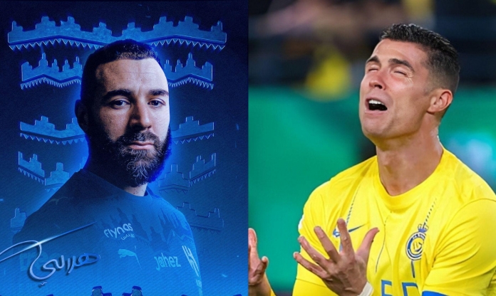 CHÍNH THỨC: Benzema gia nhập đại kình địch của Ronaldo