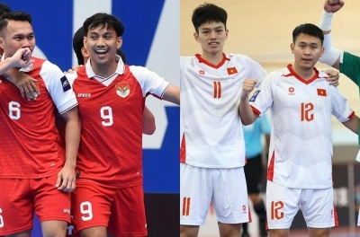 Live coverage of Vietnam vs Indonesia futsal match, 17:00 today, April 10