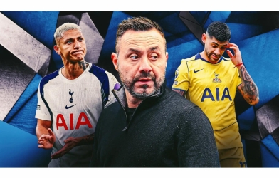 De Zerbi makes a shocking statement about saving Tottenham from relegation.