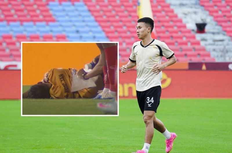 Key midfielder of the Vietnam national team suffers rib fractures