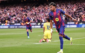Lamine Yamal scores his first career hat-trick, Barcelona leads La Liga