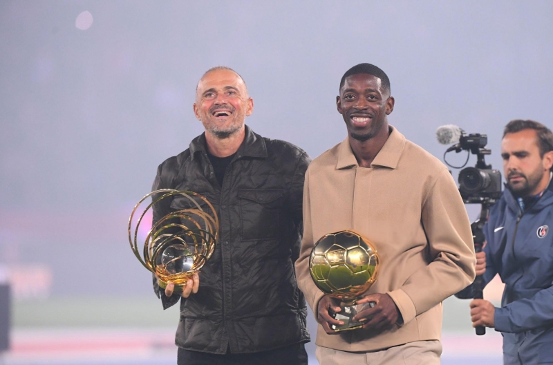 Coach Enrique shares great news about Ballon d&#39;Or winner Dembele