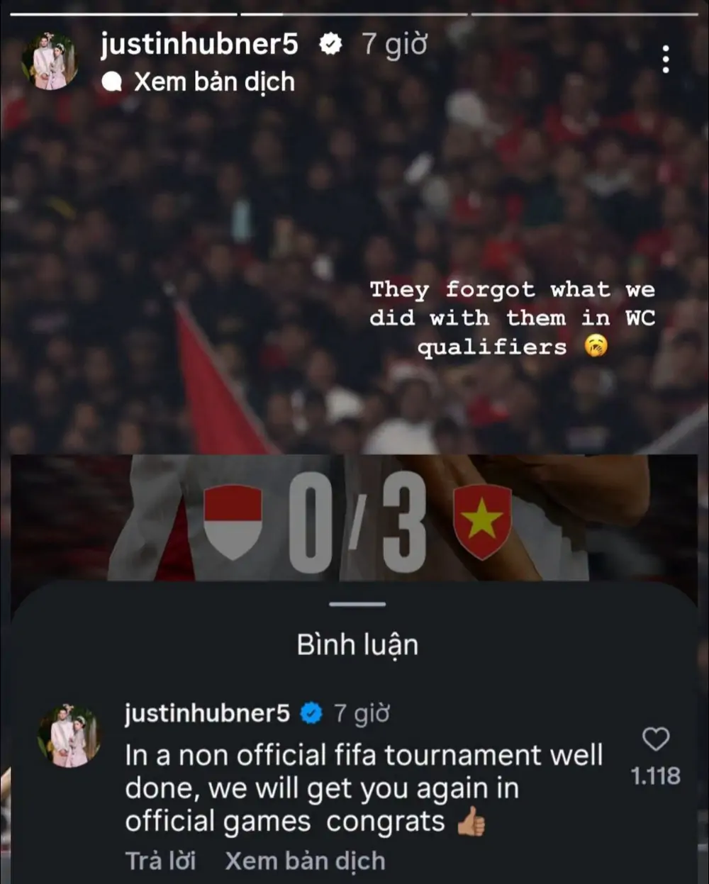 Trung vệ của ĐT Indonesia nhắc lại chiến thắng ở vòng loại World Cup trước ĐT Việt Nam - Ảnh 2. Trung vệ của ĐT Indonesia nhắc lại chiến thắng ở vòng loại World Cup trước ĐT Việt Nam - Ảnh 2.