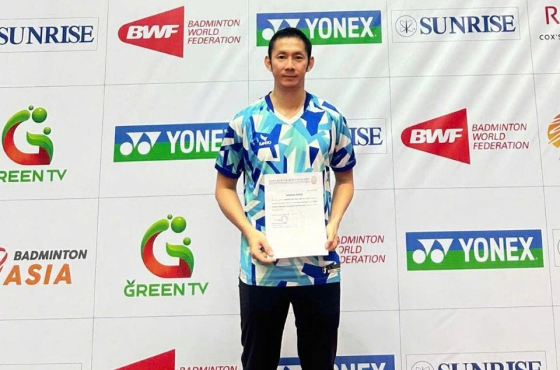 Nguyễn Tiến Minh won the bronze medal at the World Badminton Championships at the age of 42.