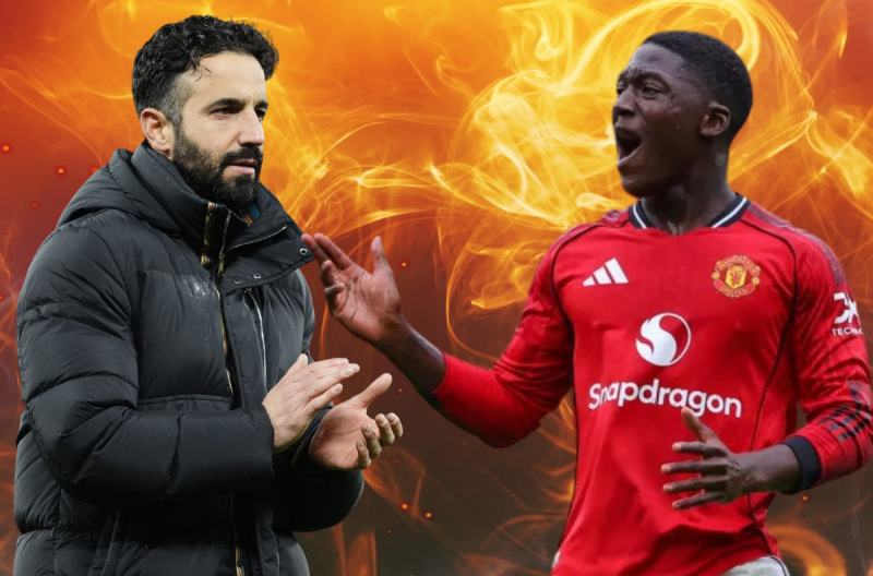 Ruben Amorim was ruthless and cold when discussing Kobbie Mainoo