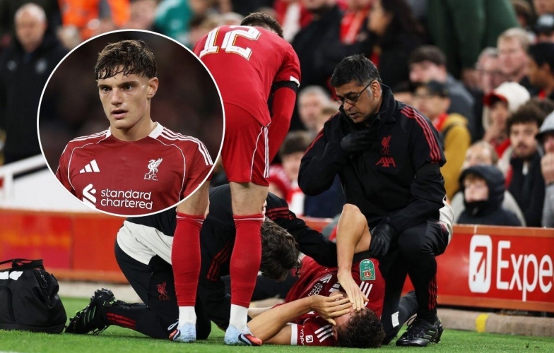 Liverpool suffers a shocking injury blow involving their 18-year-old newcomer