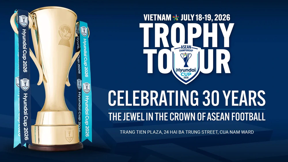 Cúp ASEAN Hyundai Cup 2026 Trophy Tour đến Hà Nội - Ảnh 1. Cúp ASEAN Hyundai Cup 2026 Trophy Tour đến Hà Nội - Ảnh 1.
