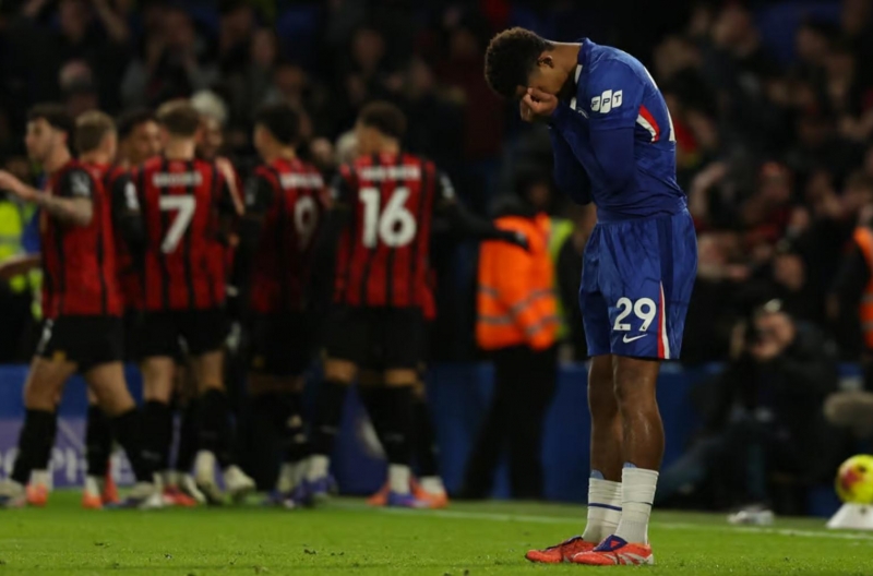 Draw with Bournemouth puts Chelsea at risk of dropping out of Premier League top 5