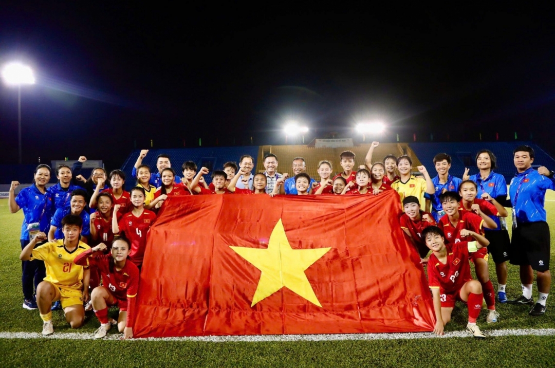 Vietnam U17 Women&#39;s team receives a substantial immediate reward after securing qualification for the Asian Championship