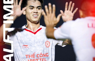 Viettel's U23 captain scores, Viettel closes in on the top spot