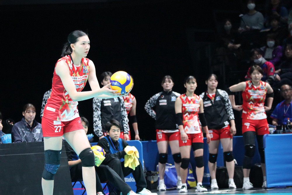 Bích Thủy đã ghi tổng cộng 215 điểm sau 22 trận ra sân cho CLB Okayama Seagulls ở giải VĐQG Nhật Bản