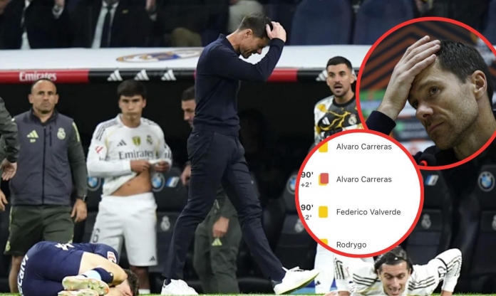 Nhận liên tiếp 3 thẻ đỏ, Real Madrid ê chề chưa từng thấy dưới thời Alonso