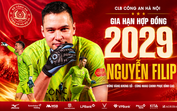 Nguyễn Filip extends his contract with Hanoi Police FC for three years