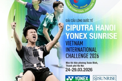 Latest schedule of Vietnamese players at the Ciputra Hanoi 2026 badminton tournament