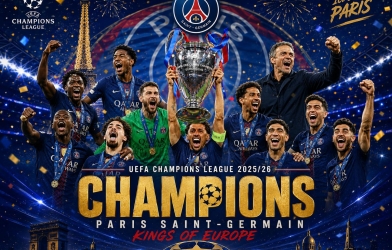 Football news today 31/5: Arsenal suffers a painful defeat, PSG makes Champions League history