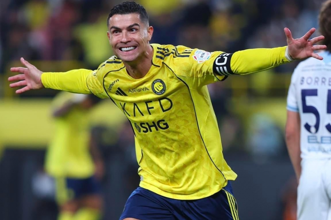 Ronaldo exclaimed something when Al Nassr women's team won the championship.