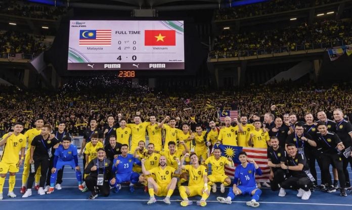 Truyền thông Malaysia gọi trận thắng Việt Nam 4-0 là khoảnh khắc đẹp nhất 2025