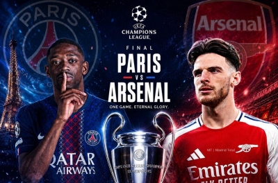 When is the C1 Final: PSG vs Arsenal?